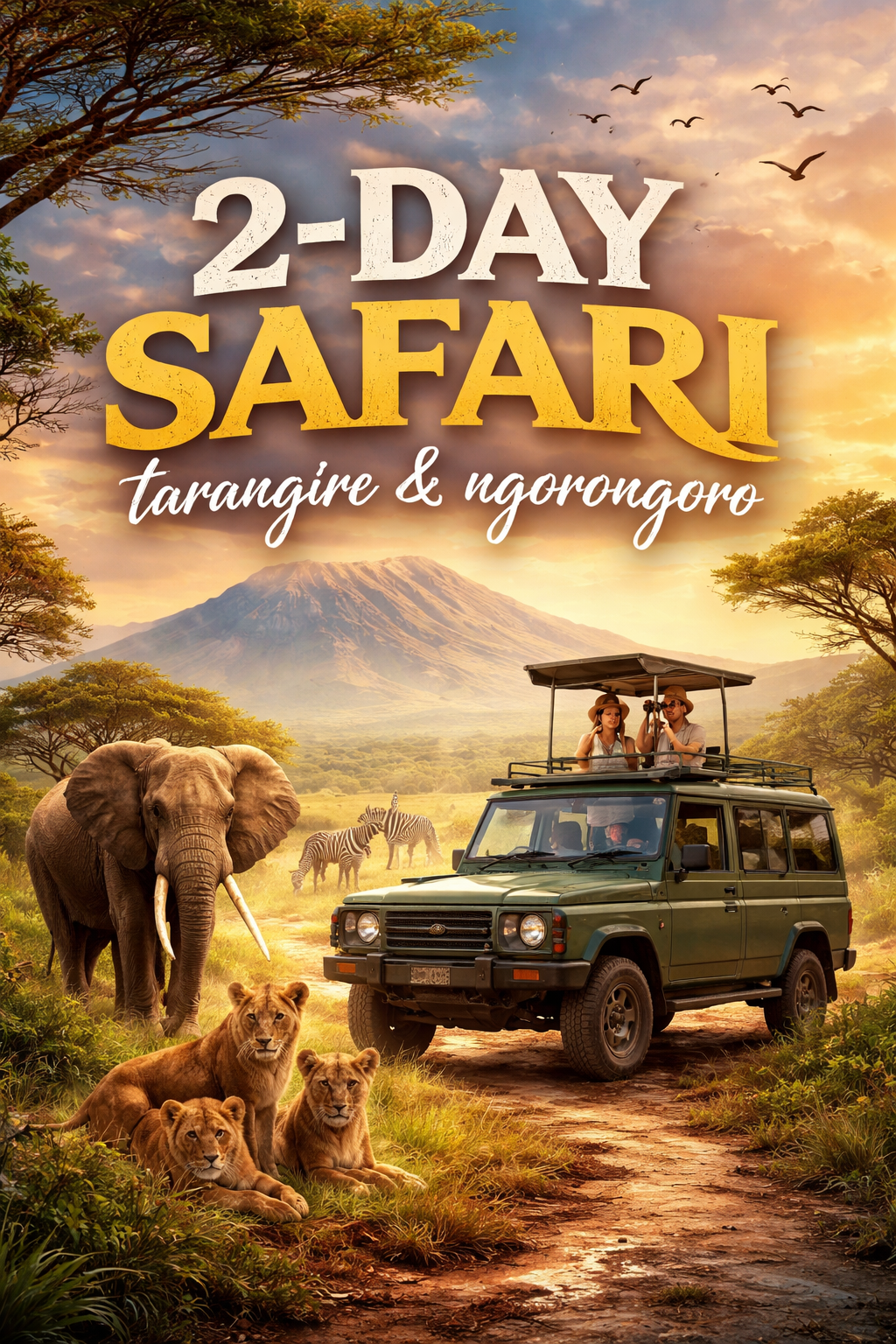  TARANGIRE & NGORONGORO QUICK SAFARI